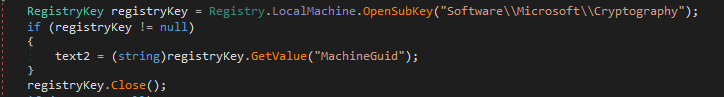 استخراج مقدار Machine GUID را جهت ایجاد یک شناسه (ID) از درون سیستم